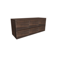 ราคา โกลบอลเฮ้าส์ Delicato ชั้นวางทีวี 6ลิ้นชัก สีน้ำตาลเข้ม (10211746)