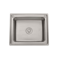 ราคา CROWN อ่างล้างจาน 1 หลุมไม่มีที่พัก WS6050 สเตนเลส สเตนเลส (10221890)