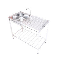 ราคา TECNOGAS อ่างล้างจานแบบมีขาตั้ง 1 หลุม 1 ที่พัก Sink TNS TT 10050 สแตนเลส สแตนเลส (10221883)