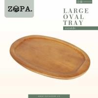 ราคา Zopawood ถาดวงรี ขนาดเล็ก ไม้จามจุรี 30.5x20.8x2.5 ซม. วงรี น้ำตาล (10258113)