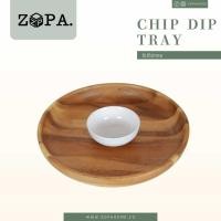 ราคา Zopawood ถาดกลมชิปแอนด์ดิป ไม้จามจุรี 35.6x35.6x6 ซม. กลม น้ำตาล (10258118)