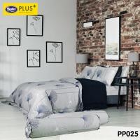 ราคา Satin Plus ผ้าปูทีนอน 6 ฟุต 5ชิ้น (ไม่รวมผ้านวม) ลวดลาย ใหม่ นุ่มมาก ลาย PP025ขนาด 6 ฟุต (10274193)