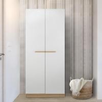 ราคา Koncept Furniture ตู้เสื้อผ้า ขนาด 80x60x180 ซม. รุ่น Hanz