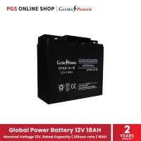 ราคา Global Power Battery 12V 18AH (แบตเตอรี่แห้ง) สำหรับเครื่องสำรองไฟ ไฟฉุกเฉิน และอุปกรณ์ไฟฟ้า 19 x 8 x 17 GLOBAL POWER สี (10462588)