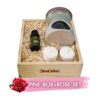 ราคา SenOdos Gift Set ชุดของขวัญ กล่องไม้สน เตาเผาศิลาดล+น้ำมันหอมระเหยแท้ กลิ่นกุหลาบ 10mlแถมฟรีเทียนไขถั่วเหลือง 15g2ชิ้น กลิ่นกุหลาบ 10 ml (10435332)