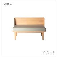 ราคา FURNISTA โซฟา Winnie สไตล์มินิมอล แถมหมอน 2 ใบ ฟรี ไม้ยางพาราเกรดพรีเมียม มินิมอล ไลท์บีช (10493177)