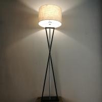 ราคา neolight โคมไฟตั้งพื้น L8025 โครงเหล็กสีดำ+ โป๊ะผ้า ดำ (10532347)