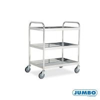 ราคา Jenstore JUMBO ST3-5007D รถเข็นถาดสเตนเลส 3 ชั้น มือจับ 2 ข้าง ล้อ PU รถเข็นล้อ PU 200 กก. (10500888)