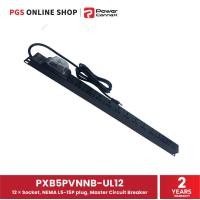 ราคา PowerConnex ปลั๊กไฟ PXB5PVNNB-UL12 ขนาด 12 ช่อง แบบมี Master Circuit Breaker 16A ป้องกันไฟกระชาก สายไฟยาว 3 เมตร Black (10551489)