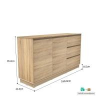 ราคา Inhome Furniture ชั้นวางทีวี / ตู้ไซด์บอร์ด รุ่น SI-1623 โซลิดโอ๊ค(S) (10681285)