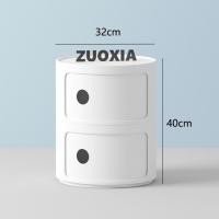 ราคา Zuoxia ตู้ข้างเตียงทรงกลม แข็งแรง 2 ชั้น สีขาว (พร้อมส่ง) (10778043)