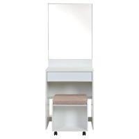 ราคา Index Living Mall Official Store โต๊ะเครื่องแป้ง+เก้าอี้สตูล รุ่นเอ็นบี พลัส สีขาว (10784933)