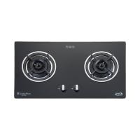 ราคา Lucky Flame เตาแก๊ส 2 หัว LGS-932(N) เตาแก๊สแบบฝังเคาน์เตอร์ หน้ากระจกนิรภัย ดำ (10819534)