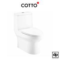 ราคา [3100-.]COTTO สุขภัณฑ์แบบชิ้นเดียว รุ่น WORTH C11000 สีขาว ใช้น้ำ 4.8 ลิตร (10807714)