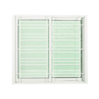 ราคา Global House WELLINGTAN หน้าต่างอะลูมิเนียมติดเหล็กดัด บานเลื่อน SS พร้อมมุ้ง ขาว 10*120*110 (10889939)