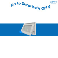 ราคา SankyoAlumi Official หน้าต่างบานกระทุ้งเดี่ยว JW7-A0406 สี ขาว 40 ซม. x 60 ซม. (10845086)