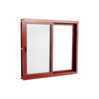 ราคา Global House WELLINGTAN หน้าต่างอะลูมิเนียม บานเลื่อน SS RWCW1211-2P 1พร้อมมุ้ง 120*110*10 ไม้แดง (10889161)