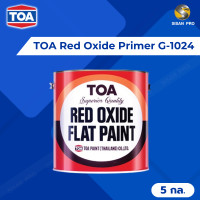 ราคา TOA Red Oxide Primer ทีโอเอ สีรองพื้นแดงกันสนิม #G1024 5 ก.ล. (10893087)