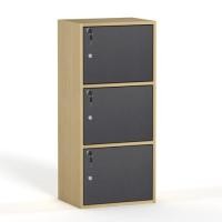 ราคา DELICATO ชั้นอเนกประสงค์ 3 ช่องพร้อมกุญแจ รุ่น REAL 42x30x87ซม. 42x30x87ซม. (10914533)