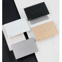 ราคา Gratia สวิตช์ไฟ รุ่น EC ใช้งานผ่านแอปผ่านรีโมท ขนาดบล็อค 2x4 นิ้ว สีทอง 3 ปุ่ม (10960136)