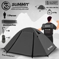 ราคา K2 เต็นท์ ขนาดนอน 1 คน เสาอลูมิเนียม น้ำหนักเบา Summit สีเทา (12054437)