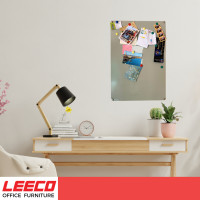 ราคา LEECO Magnetic Board ลีโก้ บอร์ดติดข้อความ กระดานเตือนความจำ กระดานโน้ต กระดานแม่เหล็ก รุ่น MB-5840 สีเทาอ่อน L.05 (12078255)