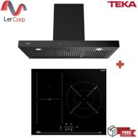 ราคา (TEKA) เครื่องดูดควัน รุ่น LDH 90 TC BLACK + เตาไฟฟ้า INDUCTION รุ่น IBF63210 SSS BK (VI3) (12136348)