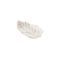 ราคา Storehaus จานใส่เครื่องประดับ จานรูปใบไม้ จานใส่สบู่ จานเซรามิก รูปใบเอล์มสีขาวทอง (12199879)