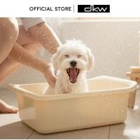 ราคา DKW HH-701 กะละมังพรีเมียม 15 ลิตร (มีหลายสี) Wash Basin อ่างแช่เท้า อ่างอาบน้ำแมว อ่างอาบน้ำสัตว์เลี้ยง ครีม (12213111)