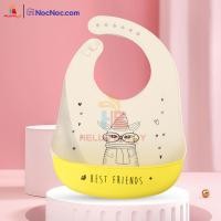 ราคา Hello Buddy ผ้ากันเปื้อนซิลิโคน ผ้ากันเปื้อนสำหรับเด็กทารก ถาดรองอาหารกันเปื้อน Baby Bib ซิลิโคนกันเปื้อน P3 (12188194)