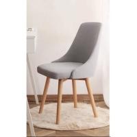 ราคา Kawaree shop เก้าอี้ มินิมอล แบบหมุนได้ เก้าอี้ร้านกาแฟ ขาไม้บีช เก้าอี้เอนกประสงค์ เทาอ่อน 42x47x83cm. (12207431)