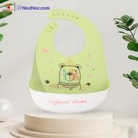 ราคา Hello Buddy ผ้ากันเปื้อนซิลิโคน ผ้ากันเปื้อนสำหรับเด็กทารก ถาดรองอาหารกันเปื้อน Baby Bib ซิลิโคนกันเปื้อน P18 (12188209)