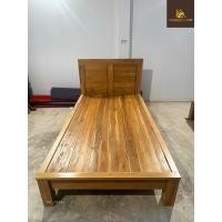 ราคา PF_Phrae | เตียงไม้สัก แบบเรียบ ขาโปร่ง ขนาด3.5ฟตและ6ฟุต 3.5ฟุต (12180427)