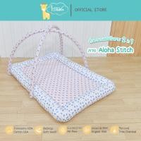 ราคา Idawinที่นอนเด็กแรกเกิด เพลยิมโมบาย 2 in 1 เพลยิม ผลิตจากผ้า Cotton USAมีโมบาย 3 ตัว สำหรับน้องแรกเกิดถึง 1 ขวบ85x120 cm Aloha Stitch (12263548)