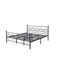 ราคา TRUFFLE เตียงนอนเหล็ก รุ่น HILTON-02 ขนาด 6 ฟุต สีดำ (12282525)