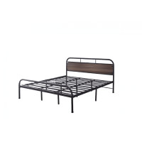 ราคา TRUFFLE เตียงนอนเหล็ก รุ่น HILTON-03 ขนาด 6 ฟุต สีดำ (12290053)