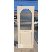 ราคา ประตูไม้จริง กระจกโค้งบน+ลูกฟักล่าง 70 X 200 ประตู+กระจกลอนใส (12295590)