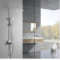 ราคา HAFELE ชุดฝักบัวยืนอาบ พร้อมวาล์วปรับทิศทางน้ำและชั้นวาง 495.60.087 สีโครมเงา (12285968)