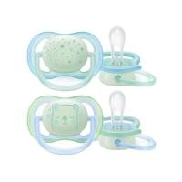 ราคา Babi Goods จุกหลอก รุ่น Ultra air Nighttime 0-6เดือน Philips Avent สีฟ้า (12346123)