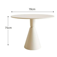 ราคา FairyHouse โต๊ะอาหาร แบบกลม สไตล์มินิมอล โต๊ะทานข้าว เก้าอี้ทานข้าว DT24-03 โต๊ะ70ซม (12379761)