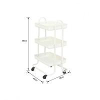 ราคา DELICATO รถเข็น 3 ชั้น รุ่น ASTRA-WHITE ขนาด 46x38x86 ซม. สีขาว (12321613)