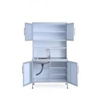 ราคา CLOSE ตู้พร้อมซิงค์ล้างจานสเตนเลส 1 หลุมมีที่พัก 100x56x186ซม. GINO (12401980)