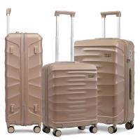 ราคา SeaChoice กระเป๋าเดินทางเปลือกแข็ง วัสดุ ABS ตัวล็อค TSA ซิป YKK กระเป๋าเดินทาง20 24 28นิ้ว น้ำหนักเบา ล้อคู่ ล้อล๊อคได้ สีกากี,เซ็ต 20+24+28 นิ้ว (12468785)
