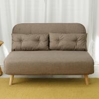 ราคา *กดตัวเลือกแถมผ้าห่ม* HAUS LIFE โซฟาผ้า 2 ที่นั่ง พับขยายเป็นที่นอนได้ สีน้ำตาล Brown (12456149)