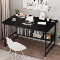 ราคา Homelove โต๊ะทำงาน โต๊ะคอม มีชั้นวางของ โต๊ะ D - ดำJet Black (12446384)