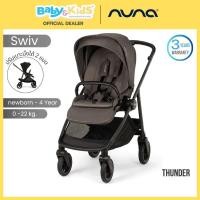 ราคา Nuna รถเข็นเด็ก รุ่น swiv เข็นได้ 2 ทิศทาง ล้อหมุน 360° ทั้ง 4 ล้อ โครงอลูมิเนียมเสริมคาร์บอนไฟเบอร์ Thunder (12483050)
