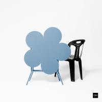 ราคา PDM โต๊ะพับ Sunny รูปทรงดอกไม้ สีฟ้า Whispy blue (12506754)