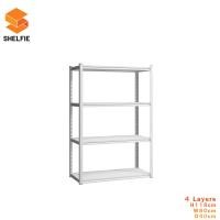 ราคา SHELFIE ชั้นวางของ ชั้นเหล็ก 4 ชั้น ส118x ก80x ล40 cm ขาว Modern (12505997)