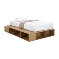 ราคา INDEX LIVING MALL เตียงนอน รุ่นนิกโกะ 3.5 ฟุต สีโตเกียว โอ๊ค (12510207)