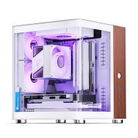 ราคา Jonsbo TK-0 White **แถมพัดลม 92mm ARGB x2** iTX Dual-Curved Glass Mini-Tower Case (12528592)
